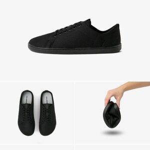 FEELGROUNDS - BRAND NEW IN BOX - Original Mesh Tie Sneaker All black, Size 9